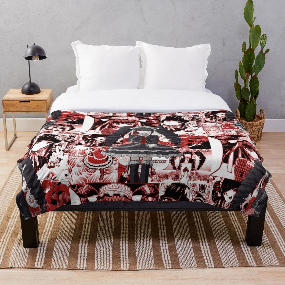 Celestia Ludenberg Manga Collage Plush Blanket