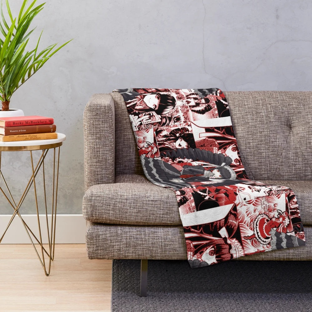 Celestia Ludenberg Manga Collage Plush Blanket