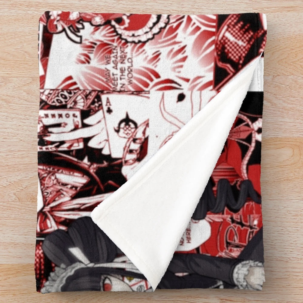 Celestia Ludenberg Manga Collage Plush Blanket