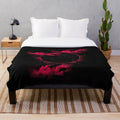 Black hole plush blanket with celestial design