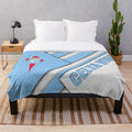 Celta Vigo inspired plush blanket with celestial design