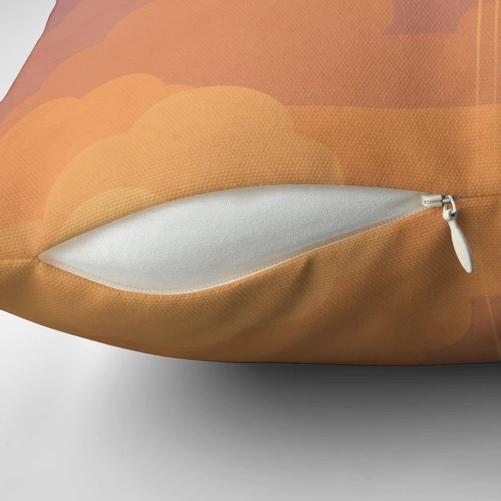 Clouds Pillow with a Starry Night Sky Design