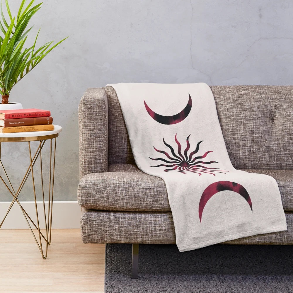 Maggie Rogers cosmos-inspired plush blanket with celestial design