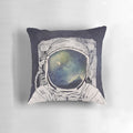 Cozy pillow featuring a space and galaxy design, perfect for dreamers and sci-fi enthusiasts.