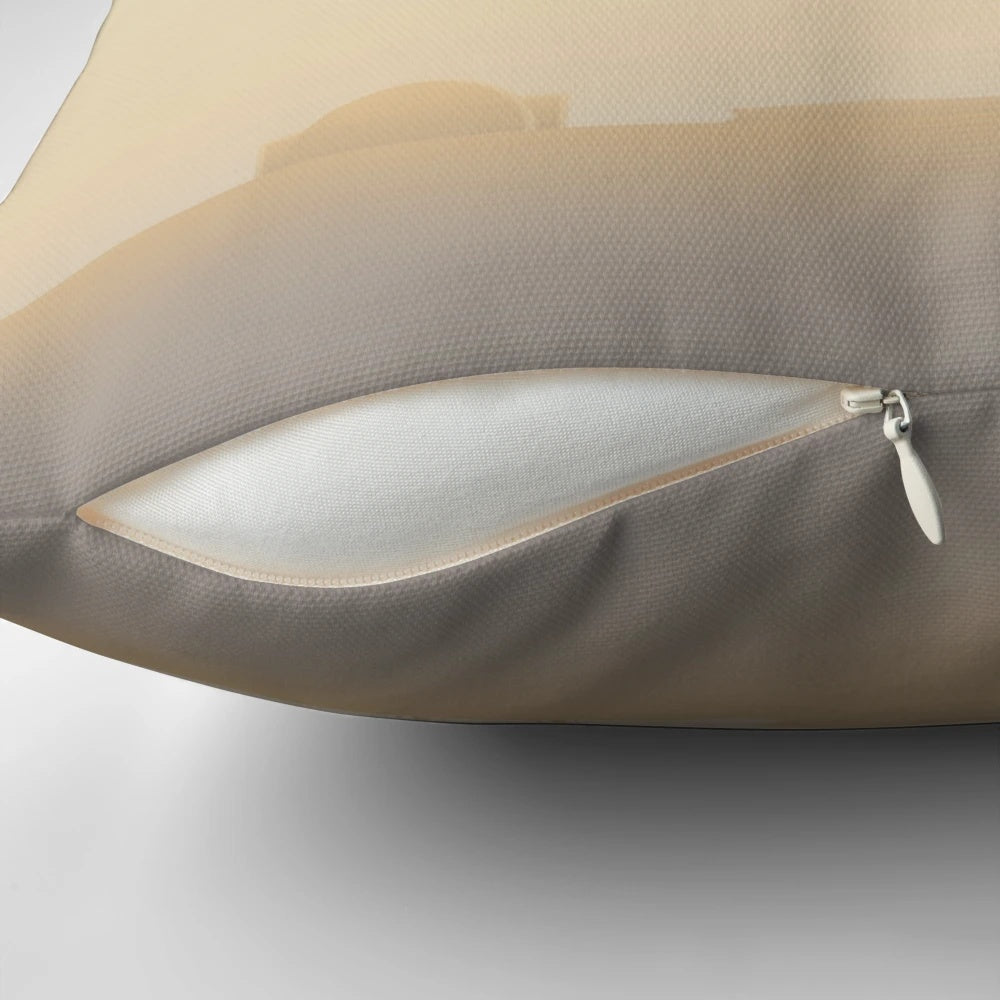 A cozy pillow featuring the iconic twin suns of the planet Tatooine from the Star Wars universe.