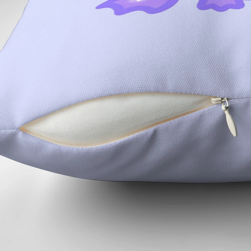 A vibrant galaxy-themed pillow featuring a whimsical frog design, perfect for frog and space enthusiasts.