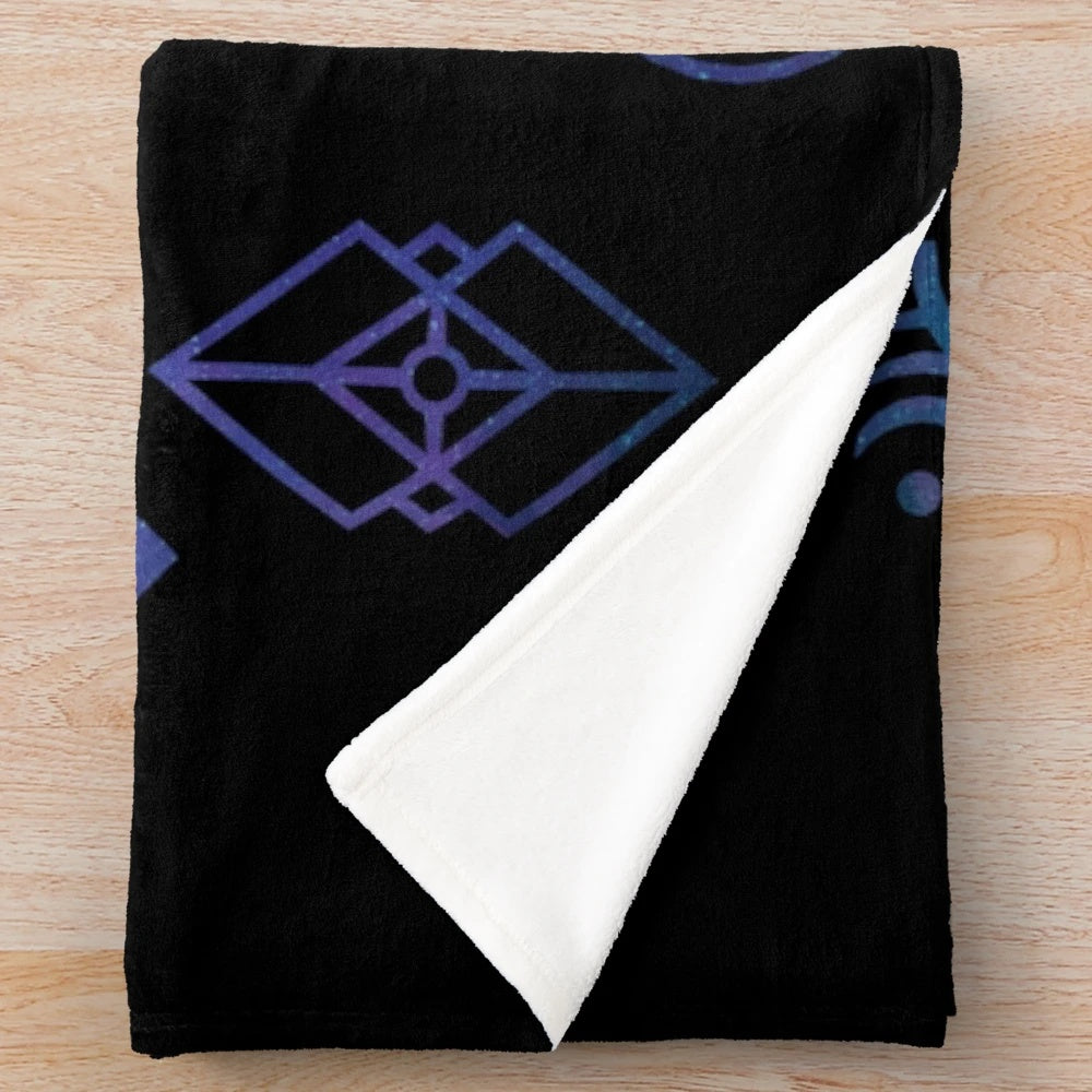 Starset Plush Blanket with Astronomy and Space Themed Patterns