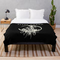 Cozy plush blanket featuring moon-inspired words, perfect for sleep token fans