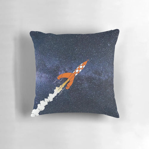 "Pillow featuring a cosmic design of stars and planets for a relaxing, space-themed decor"