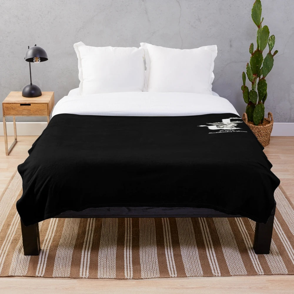 Plush blanket featuring a pegasus design