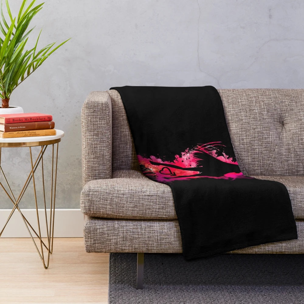 Celestial plush blanket featuring Sailor Mars anime-inspired design