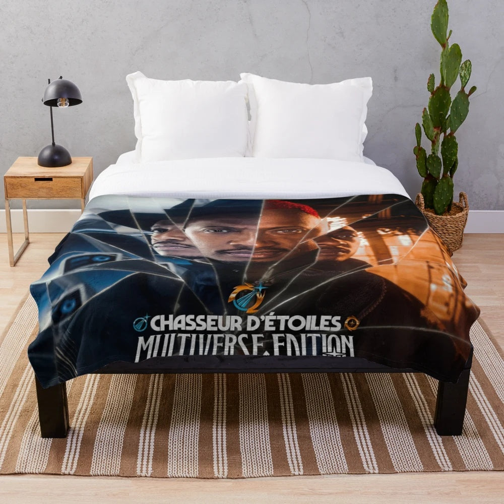 Plush blanket featuring the album art of Soprano Star Hunter