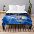 Plush blanket with abstract space-inspired design