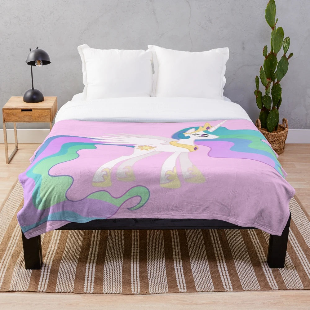 Princess Celestia plush blanket with My Little Pony design