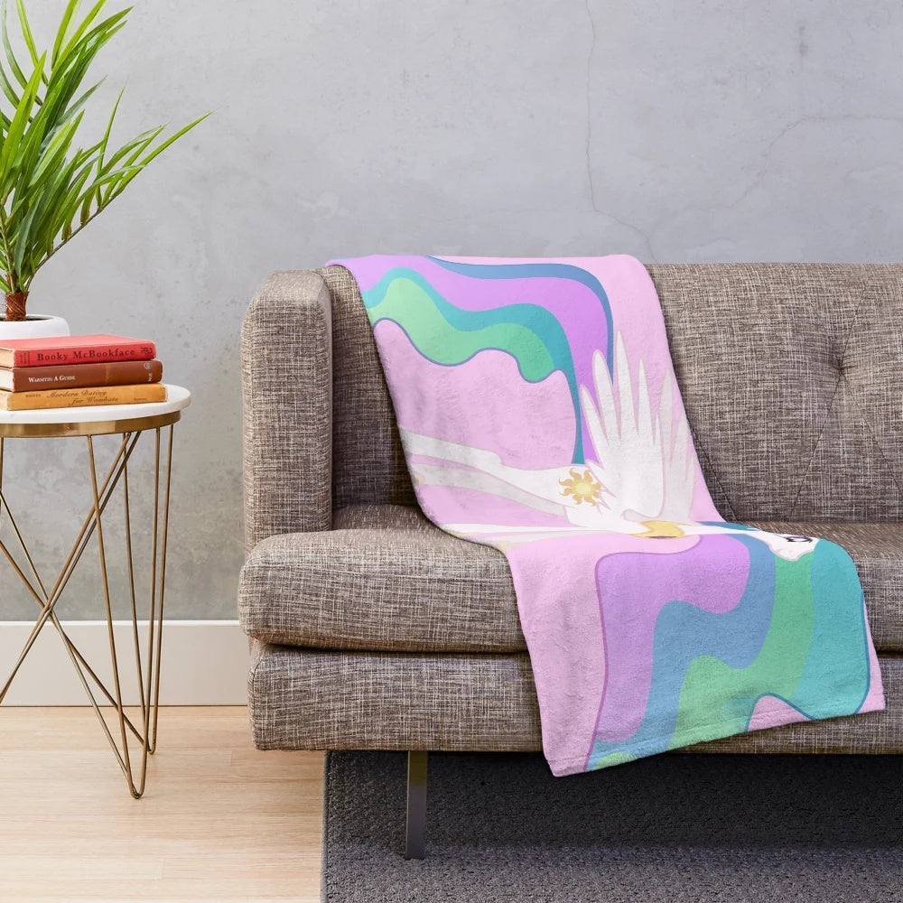 Princess Celestia plush blanket with My Little Pony design