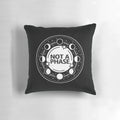 Soft, decorative pillow featuring a moon phase design for astrology and witch-themed home decor