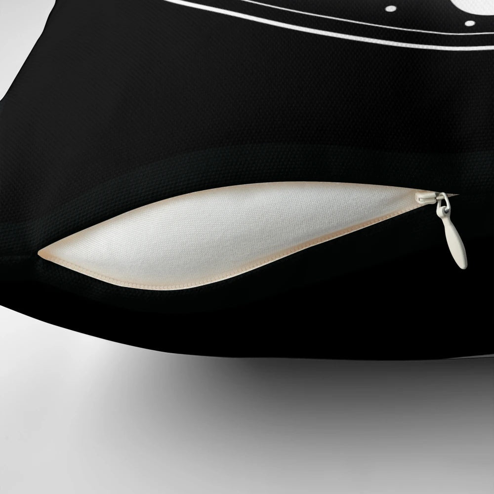 Soft, decorative pillow featuring a moon phase design for astrology and witch-themed home decor