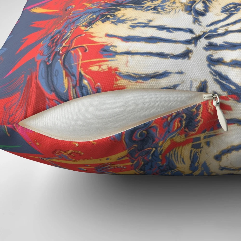 Vibrant 'Star is Born' pillow featuring a cosmic, starry design for contemporary space-inspired home decor