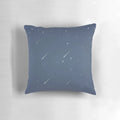A decorative pillow featuring a starry night sky design, inspired by the Star Wars galaxy.