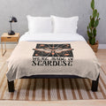Stardust plush blanket featuring a cosmic, astrological design