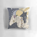 A cozy and enchanting sun and moon-themed pillow, perfect for a dreamy bedroom decor