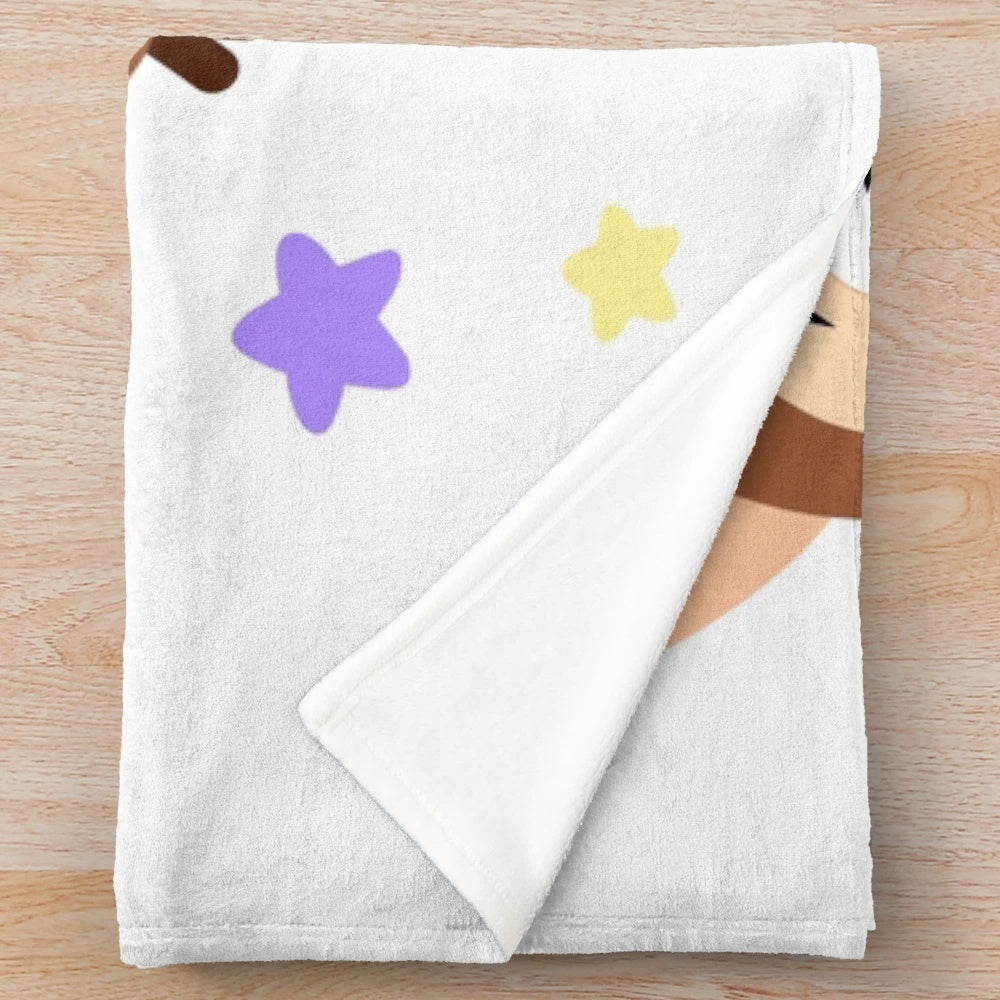Twinkle twinkle plush blanket with adorable owl and stars design