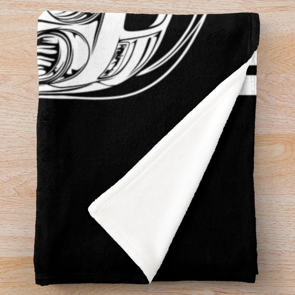 Plush blanket featuring a Celica GT-Four sports car design