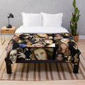 Celine Dion-inspired collage plush blanket