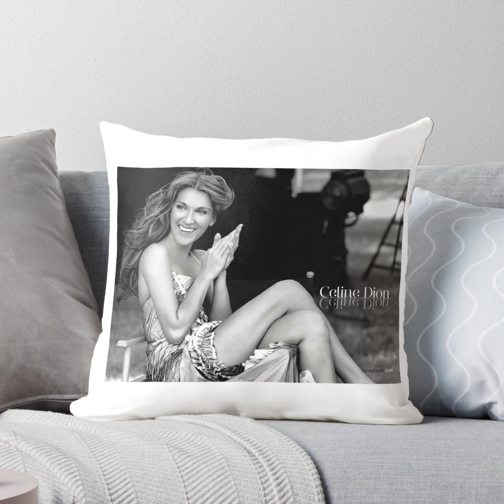 Celine Dion Pillow featuring the iconic Canadian singer and music diva