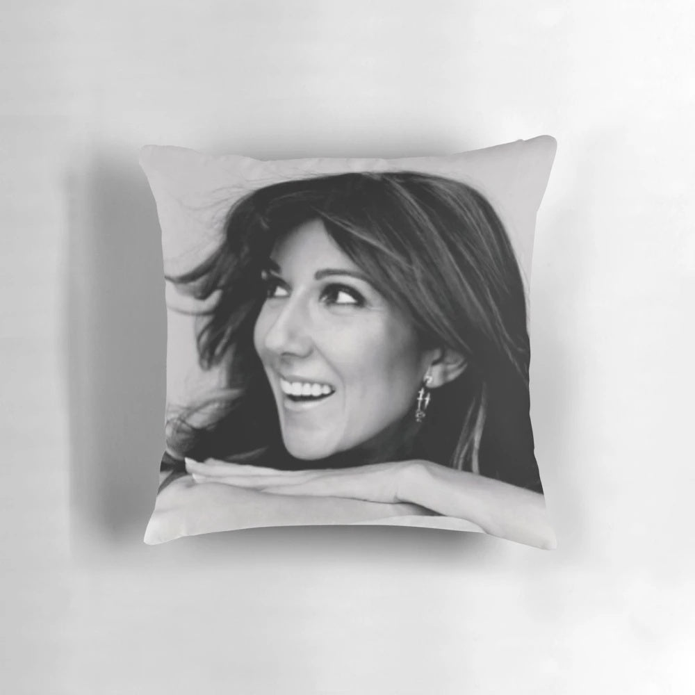Celine Dion Poster Art Pillow featuring the best songs and iconic moments of the legendary singer