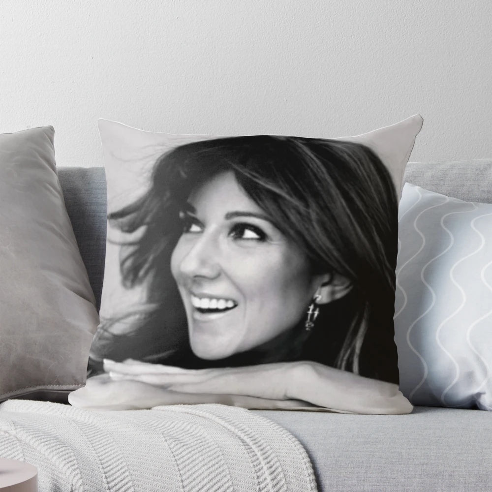 Celine Dion Poster Art Pillow featuring the best songs and iconic moments of the legendary singer
