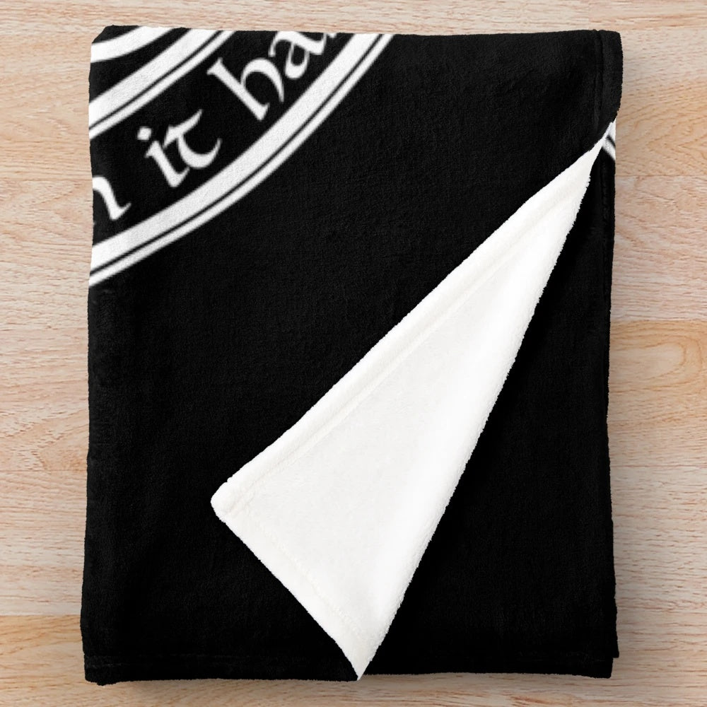 Celtic Pentagram Plush Blanket with Mystical Celestial Design