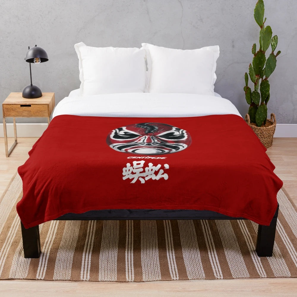 Centipede Inspired Plush Blanket Featuring The Five Deadly Venoms Motif