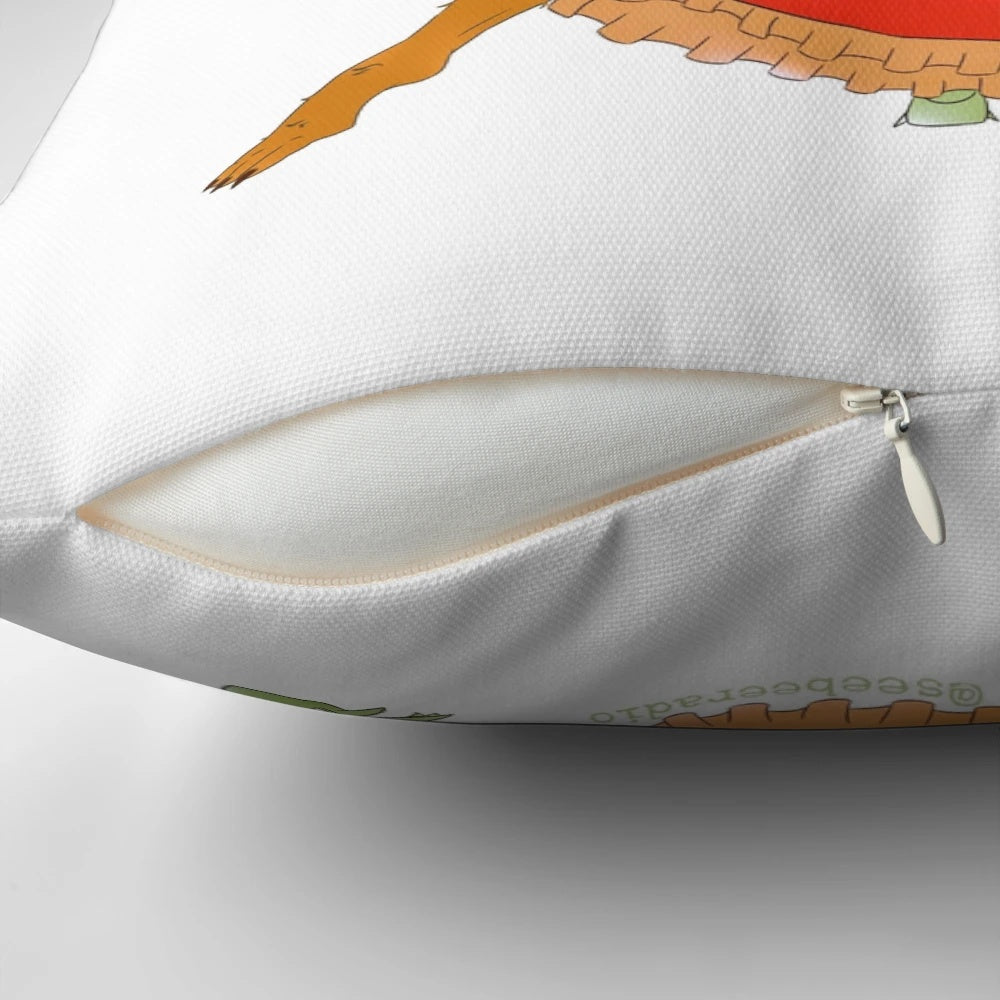 The Ceremonymaster Dance Pillow featuring characters from Dimension20's A Court of Fey and Flowers