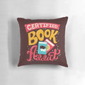 Certified Book Lover Pillow - Soft Pillow with Book-Themed Lettering