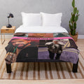 Soft and cozy plush blanket featuring a drake-inspired tapestry design