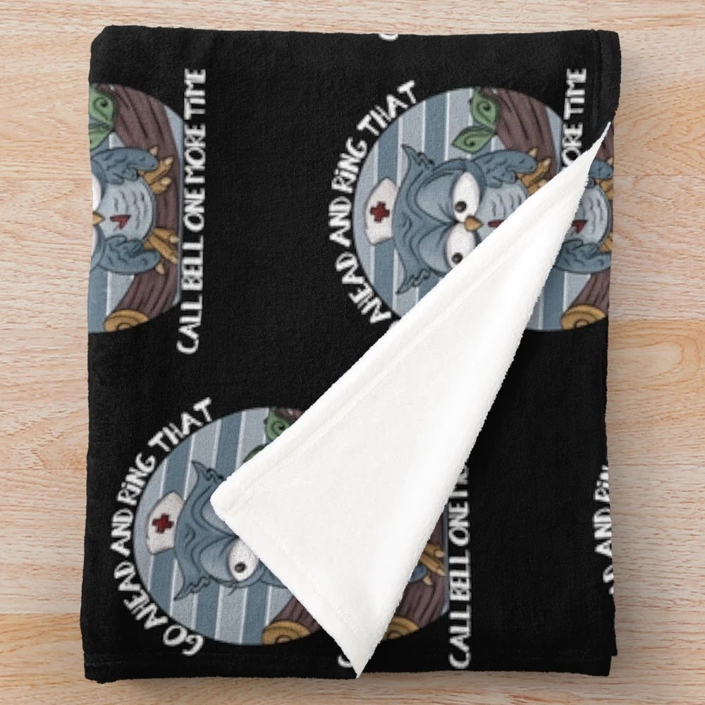 Certified nursing assistant plush blanket with nurse design