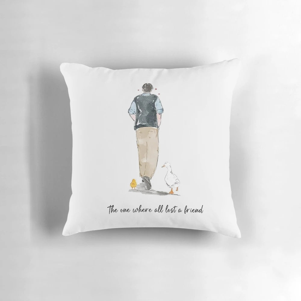 Chandler Bing inspired pillow with Friends sitcom character design