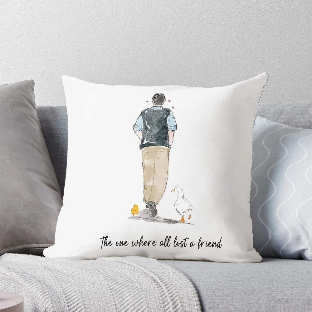 Chandler Bing inspired pillow with Friends sitcom character design