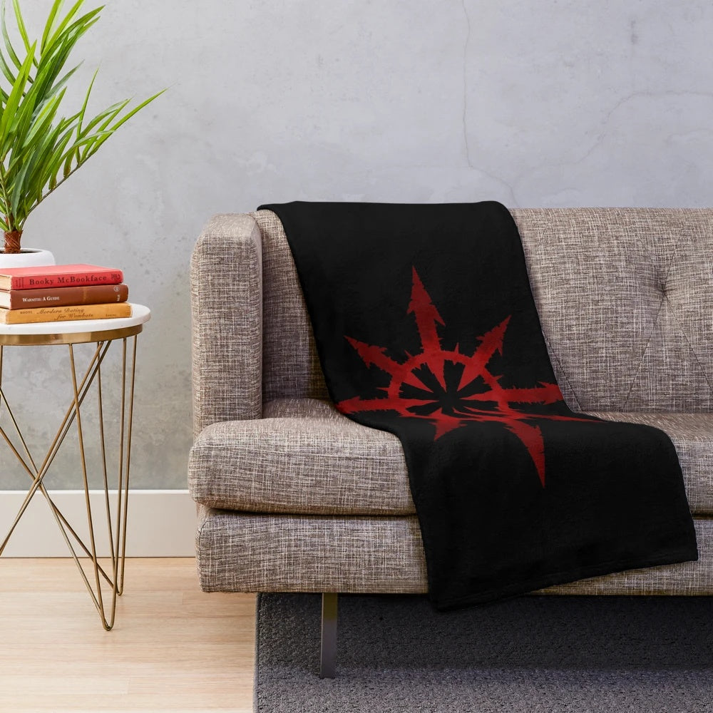 Chaos Blood Inspired Plush Blanket for Warhammer 40k Fans