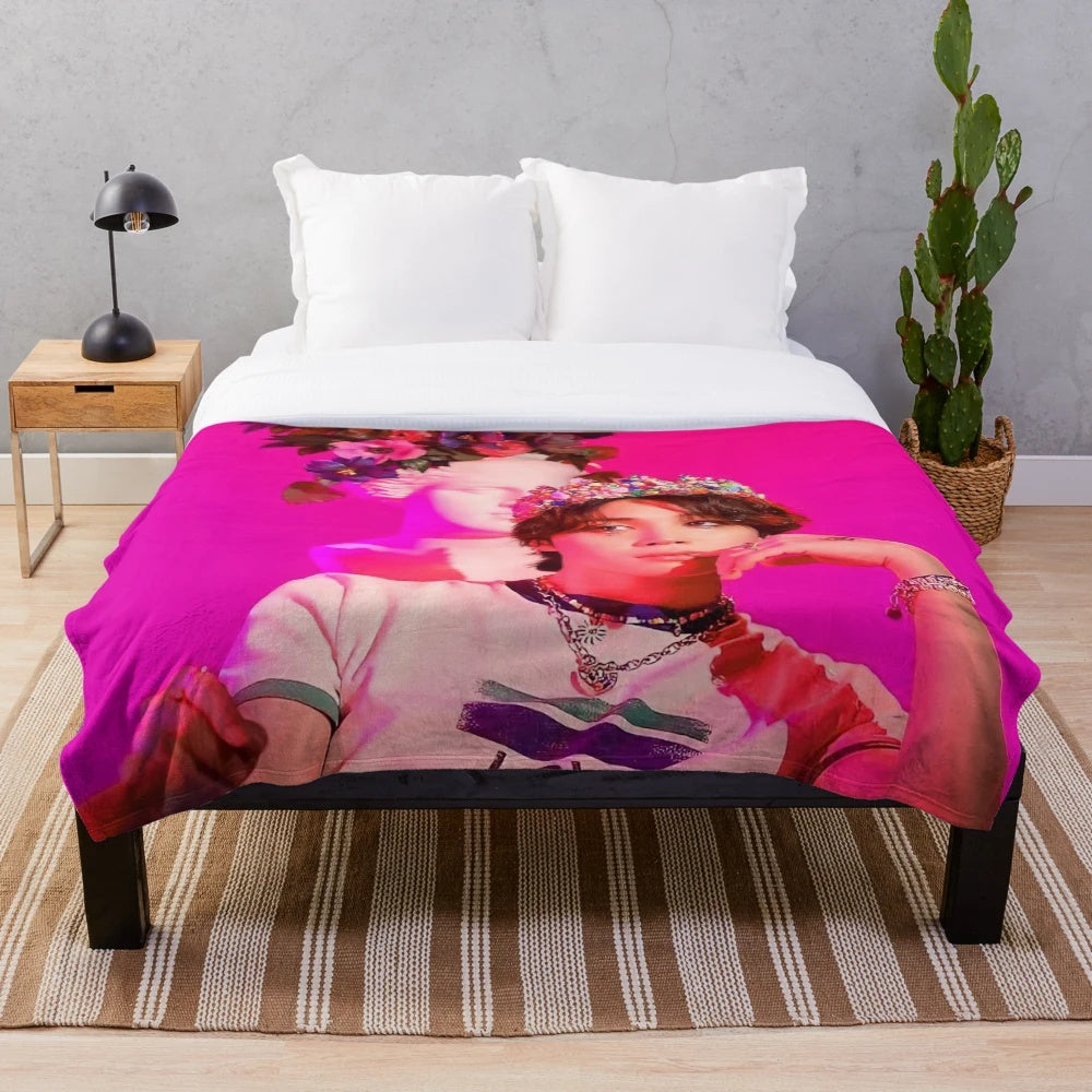 Chaos Jimin Inspired Plush Blanket