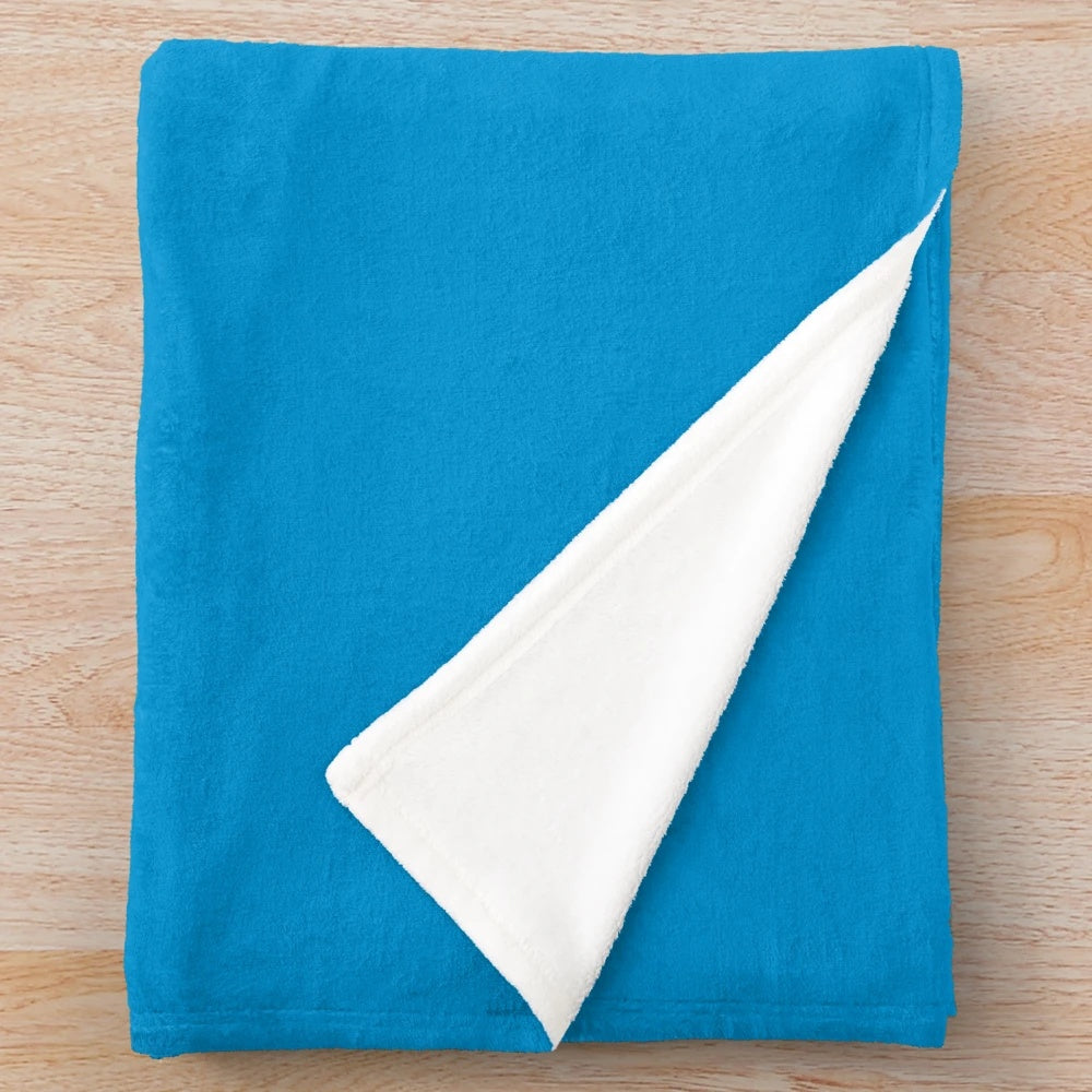 Los Angeles Chargers-inspired classic plush blanket with retro logo design