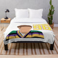 Charlie Conway inspired plush blanket from the Mighty Ducks movies