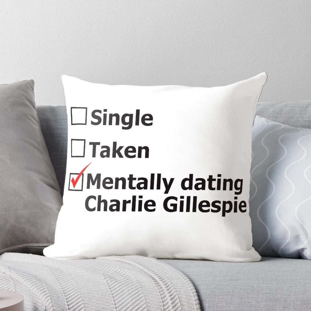 Charlie Gillespie inspired throw pillow featuring the cast of Julie and the Phantoms