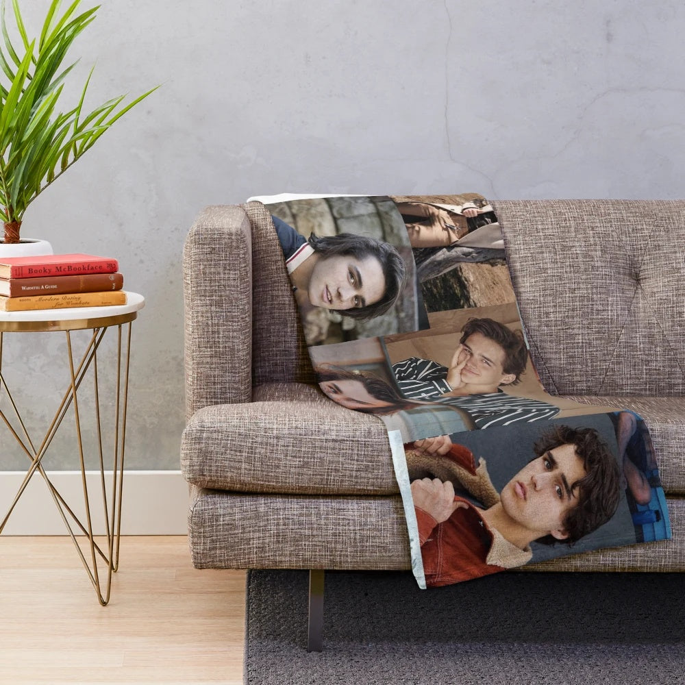 Charlie Gillespie inspired plush blanket with Sunset Curve imagery