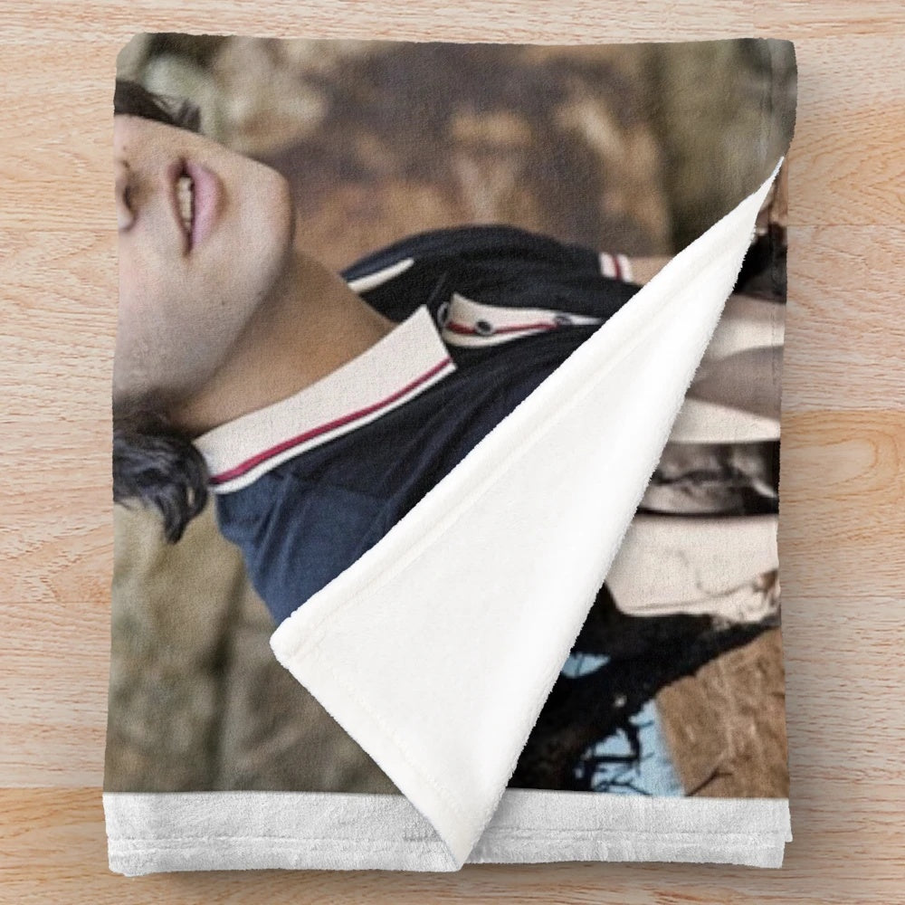 Charlie Gillespie inspired plush blanket with Sunset Curve imagery