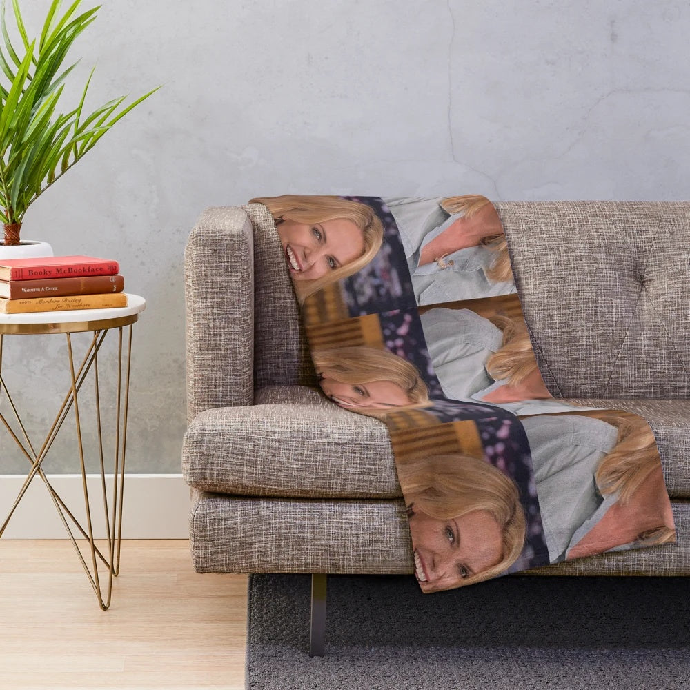 Charlize Theron plush blanket