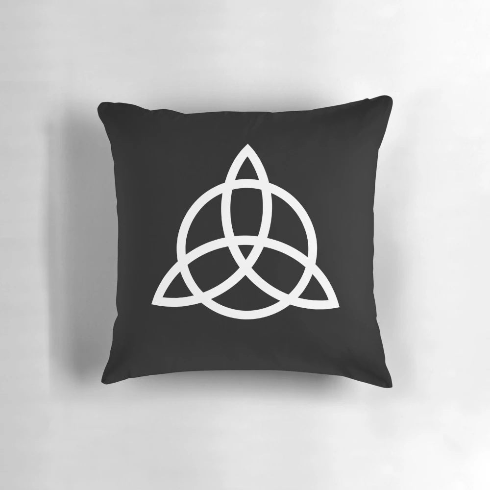 Charmed Pillow featuring a witchcraft symbol design
