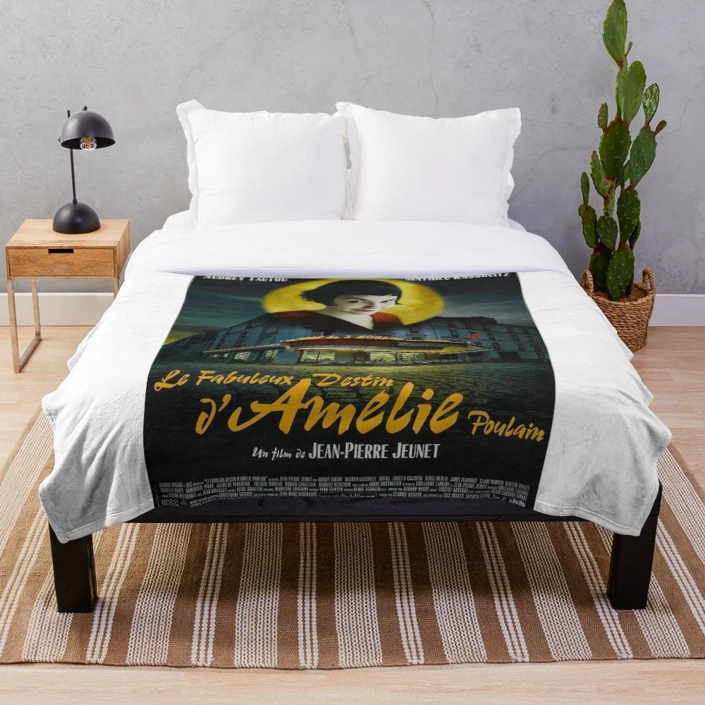 Amelie-inspired classic plush blanket