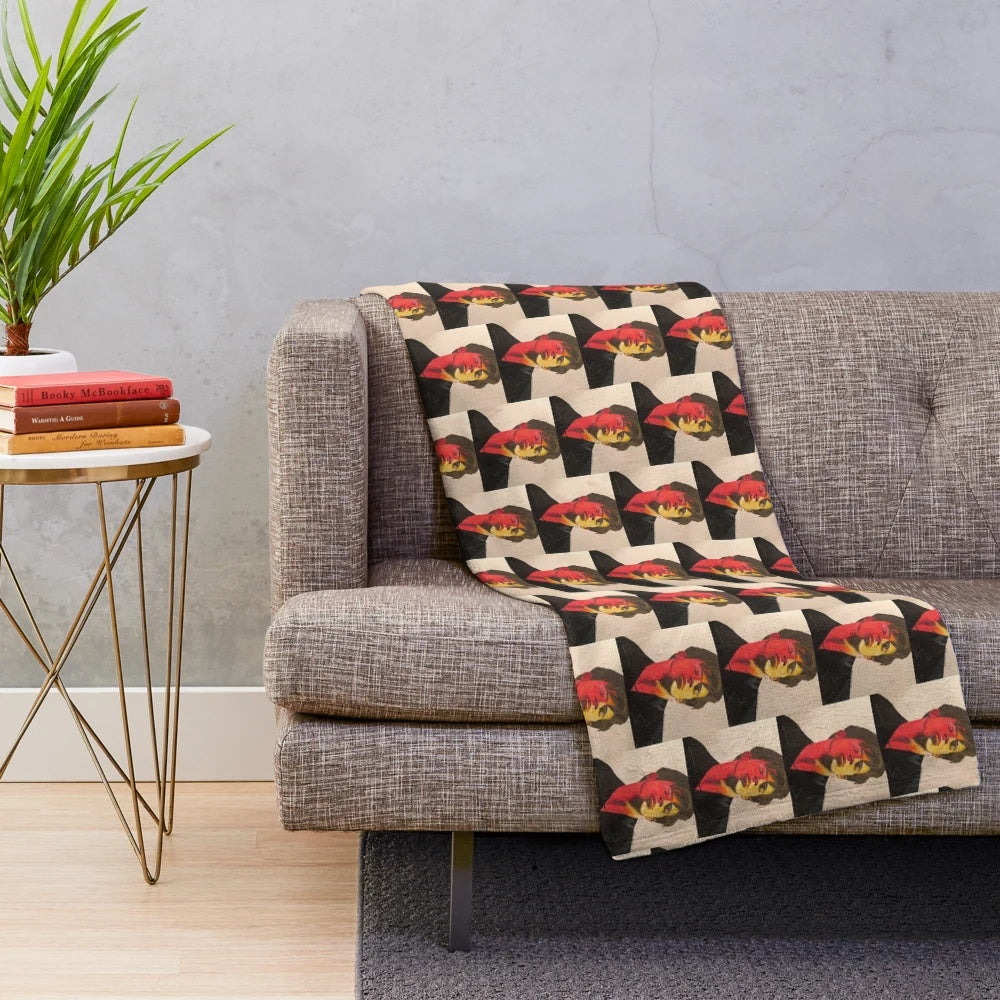 Plush blanket featuring the album cover design of Charlie Puth's Voicenotes album
